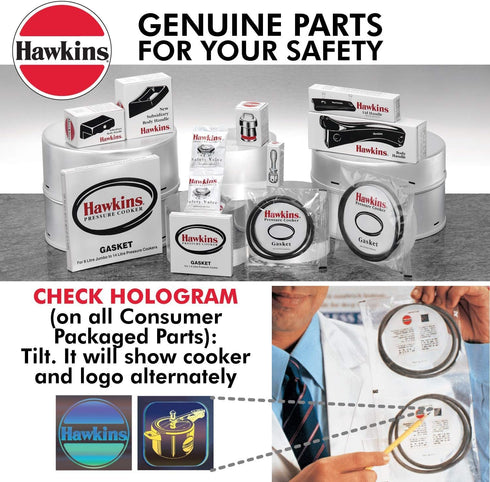 Hawkins A10-09 Gasket Sealing Ring for Pressure Cookers, Black, 2 to 4-Liter