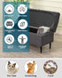 CRFATOP Jacquard Ottoman Stool Cover Stretch Folding Storage Footstool Bench Slipcovers Upholstered Foot Chest Chair