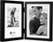 Malden International Designs Black Concept Wood Picture Frame, Double Vertical, 2-5x7, Black