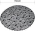 Black Lace Tablecloth Round Overlay, 70" for Halloween Party, Easter, Fireplace, and Mantle Cover Decoration