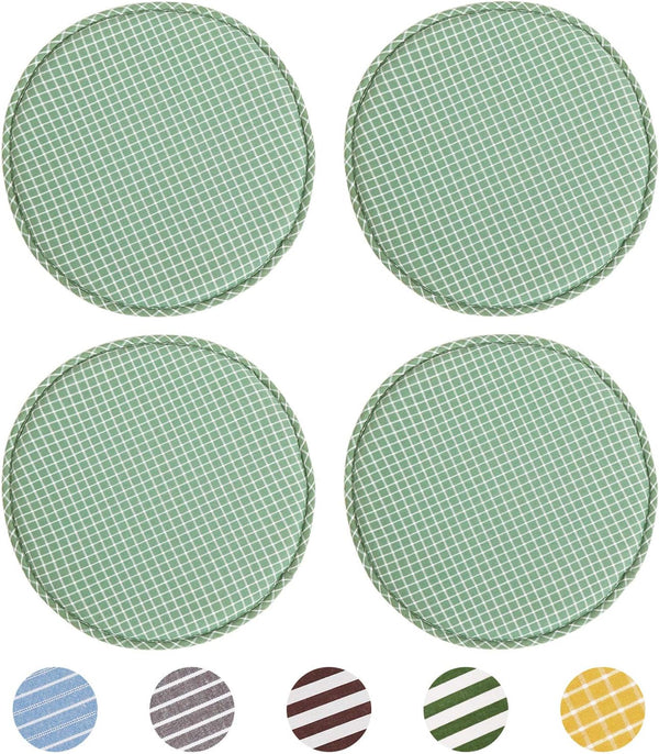 Round Bar Stool Cushions for Kitchen Dining Seat Pads with Ties 4