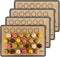 Macaron Baking Mats - Pack of 4, Half Sheet Size, Silicone Baking Sheets for Perfect Macarons & Cookies, Heat Resistant