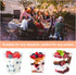 EASERCY 50 Pack 5 oz Plastic Dessert Cups with Lids, Yogurt Parfait/Appetizer Cup with Lids for Party, Mini Dessert