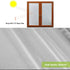 Privacy Window Film, Decorative Glass Door Film, Static Cling Window Tint, 17.5 inches by 78.7 inches