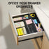 8Pcs 4 Set ISSEVE Nesting Silicone Drawer Organizer Trays, Size Versatile Vanity Bathroom & Desk Drawer Organizer