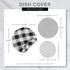 DII Reusable Cloth Bowl Cover Collection, Machine Washable Cotton with Elastic for Food Storage, 3 Piece Set