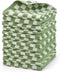 Jacquotha Wash Cloths Super Soft (Green Checkered), Wash Clothes 12 Pack Cotton
