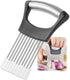 Mumulo Stainless Steel Onion Slicer for Onions, Tomatoes, Eggs, and Vegetables with Protective Cover (Black)