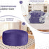3Ft 3' HABUTWAY Bean Bag Chair Luxurious Velvet Ultra Soft Fur with High Rebound Memory Foam Bean Bag Chairs for Adults