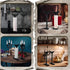 Yaomiao 2 Pcs Paper Towel Holder Bat Halloween Decor Gothic Paper Towel Holder Modern Witchy Dispenser Wooden Roll