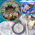 Moucuny Set Home(Silver,80 Christmas Glitter Artificial Picks Leaf Sprays Cedar Picks Glitter Berries Stems Tropical