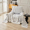 VClife Bohemian Aztec Accent Chair Cover 59"x71", Gray White Geometric Tribal Chenille