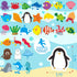 Hebayy 30 Non-Slip Sea Animal Bathtub Shower Deco Stickers, Water-Resistance in 30 Designs