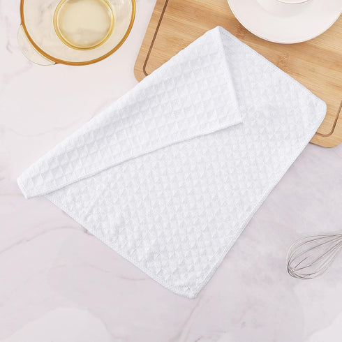 12 12 Inch 8 Pack, Homaxy Microfiber Waffle Weave Kitchen Dish Cloths, x Ultra Absorbent and Solid Color Dish Towels