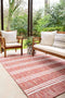 Unique Loom Jill Zarin Outdoor Collection Area Rug - Anguilla (Rust Red/Ivory, 2' 2' x 3' 1' Rectangle)
