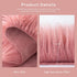 3 5 Ashler Faux Fur Area Rug - Ultra Soft x Feet Sheepskin, Fluffy Shaggy Blush Pink, Machine Washable - Nursery Decor