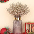 36Pcs 9.5 Inch HOHOTIME Christmas Glitter Berries Stems, Artificial Christmas Tree Picks for Christmas Tree Decorations