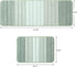 Kmson 2 Piece Ombre Bathroom Rugs Set, Non Slip, Quick Drying, Ultra Soft Bath Carpet for Bedroom Floor, Living Room,