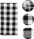 Buffalo Check Napkins, Black and White Cloth Napkins for Thanksgiving, Christmas Decorations, Farmhouse Decor Dinner