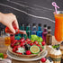75 Pack 1. 7oz 50ml 4 Tessco for you Mini Plastic Liquor Bottles with Black Cap, Plastic Empty Alcohol Spirit Shot