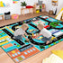2.5x4 Car Rug Play Mat - Kids Play Carpet City Life Road Map Rug Educational Traffic Track Car Mat for Kids Toy Cars