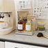 Oak Bathroom Trays for Counter, 7" L Small Wooden Vanity Tray for Perfume, Hand Soap, and Mouthwash Dispenser