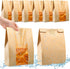 Bread Bags for Homemade Bread - Sourdough Paper Bags with Window, 50% Thicker, 25 Count with Cute Sealing Stickers