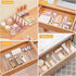SMARTAKE 28 Piece Drawer Organizers with Non-Slip Silicone Pads, Clear Storage Tray for Makeup, Jewelry, Utensils