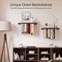 2 Pack Floating Bookshelves for Wall, Rustic Wood Hanging Wall Bookshelf, Upside Down Book Shelf and Wall Mounted