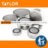 Taylor Digital Kitchen Scale - Glass Platform with Tare Button, Weighs up to 6.6 Pounds Capacity, Black