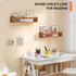 Heimlove 16 inch Set 2 Nursery Floating Shelves, Nursery Book Shelves for Wall, Bookshelf for Kids Solid Wood Mounted