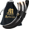 Mythrojan Viking Drinking Horn with Strap - Medieval Norse Beer Mug, Large Ale Cup 500 ml (16oz)