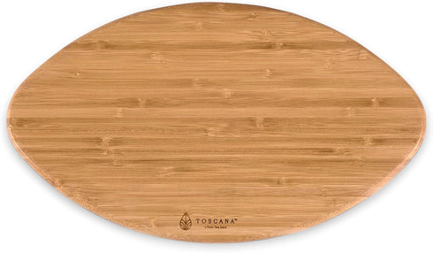 PICNIC TIME NFL Touchdown! Bamboo Cheese Board, Novelty Charcuterie Serving Platter, Wood Cutting Board