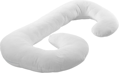 Cheer Collection White Pillowcase for J Shaped Pillow