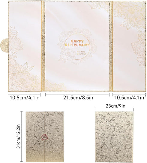 Retirement Party Decorations - Happy Retirement Guest Book Alternative, Gifts for Women Men, Farewell Party Supplies
