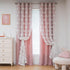 84 Inches Grommet 52 84 Inch MYSKY HOME Pink Curtains for Girls Bedroom Long Blackout Nursery Curtains Double Layer Pom