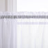 White Short Sheer Curtains, 36 Inch Length for Kitchen Door, 2 Panel Set for Small Window Decor