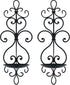 Metal Wall Candle Sconce Holder Set of 2 Hanging Wall Mounted Candle