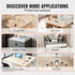 54 54 Inch 2.0 mm, VEVOR Plastic Table Cover, x Clear Square PVC Desk Mat Protector, Waterproof & Easy Cleaning Pad