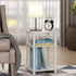 3-Tier 1-Pack Furinno JUST Side Table, End Table, Open Shelves Night Stand, Bedside Table, Toolless Assembly