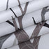 Waterproof Grey Tree Shower Curtain Fabric with Hooks, 72x72 INCH