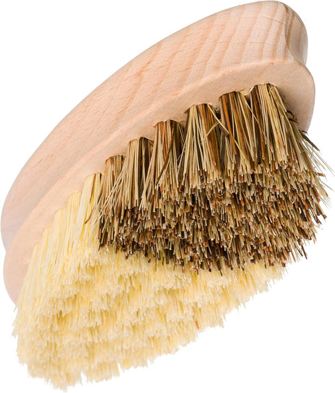 Set 2, 2 5-1/4-inches REDECKER Hard and Soft Side Vegetable Brush, of Beechwood Handle, Different Bristle Strengths