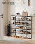 5-Tier 20-25 11.8 36.2 35.4 Inches, ULSA305BH01 SONGMICS Shoe Rack, Shoe Organizer, Metal Storage Shelf, Upright