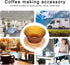 Glass Pour Over Coffee Dripper, Portable Coffee Maker with Reusable Filter, Brown Coffee Pot Accessories