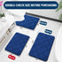 OLANLY Memory Foam Bath Mat 30x20, Ultra Soft Absorbent Bathroom Rug, Machine Washable, Navy