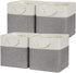 Temary 12 Inch Fabric Storage Baskets, Storage Cubes with Handle, Large Baskets for Clothes, Books, Blankets