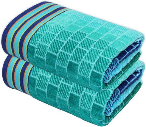 COTTON CRAFT Oversized Beach Towels - 2 Pack XXL 35x84 - The