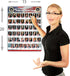 Young N Refined USA Presidents of the United States Poster, New 2025 Chart, LAMINATED Classroom Wall Decoration