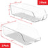 Simple Houseware Assorted Can Organizer, Set of 4 Clear for Refrigerator and Pantry Storage