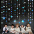 Iridescent Party Decorations, Star Circle Dot Paper Garland Banner for Kids Birthday, Baby Shower, Wedding, Festival